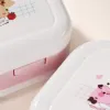 【CL】26Q1#6968 Five-compartment bento Box, fresh-keeping lunch box, multi-functional instant noodle bowl, student portable tableware, white version Specification image